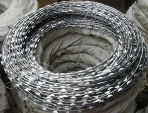 High Security 10m Galvanized Razor Wire 450 Mm