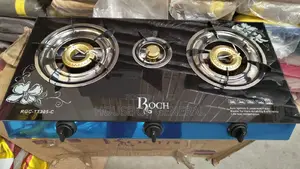 *Roch Glass 3-Burner Automatic Gas Cooker - Glass