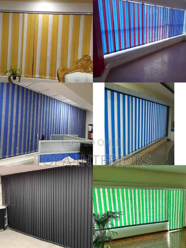 Custom Made Vertical Office Curtains Blinds Installation