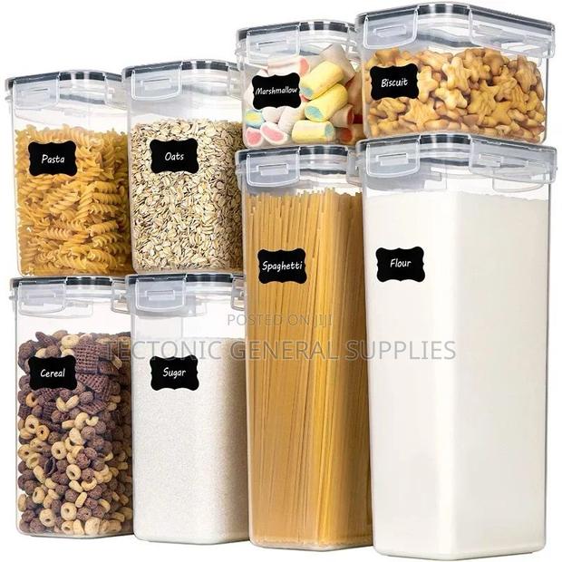 *8 PCS Food/Pantry Storage Containers - thumbnail 4