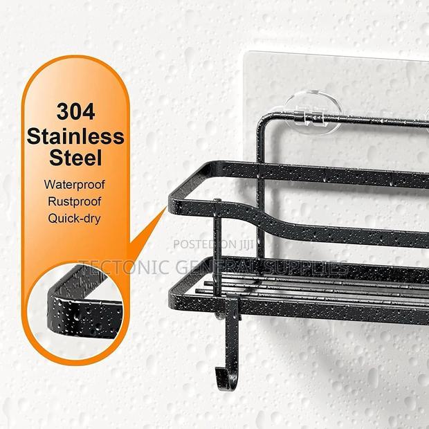 2pcs Set Shower Caddy Shelf/Bathroom Organizer/Kitchen Shelf - thumbnail 4