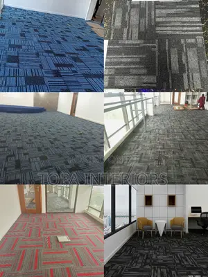 Safe Footing PVC Backed Office Floor Tile Carpets Inclusive Fitting