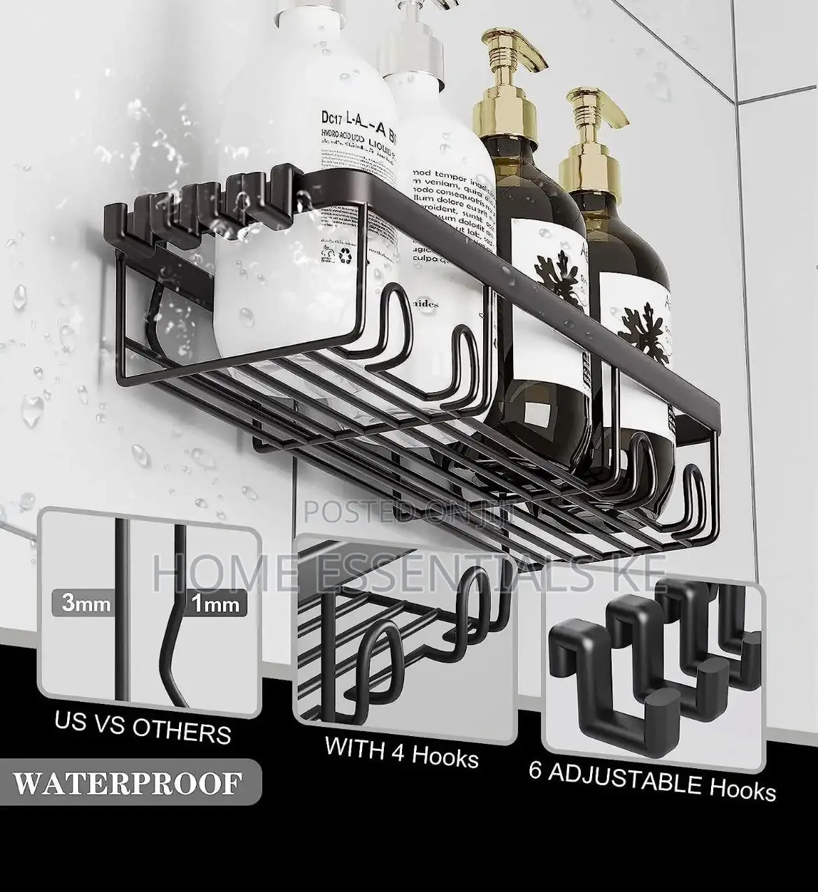 *5pcs Set Shower Caddy Shelf/Bathroom Organizer*