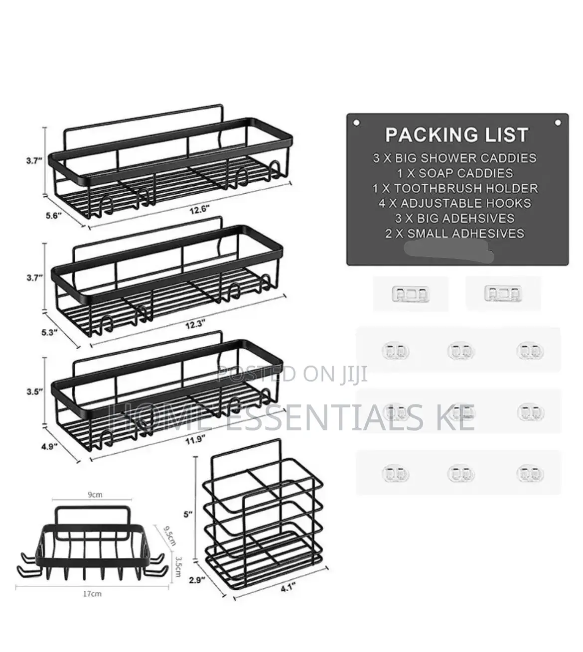 *5pcs Set Shower Caddy Shelf/Bathroom Organizer*