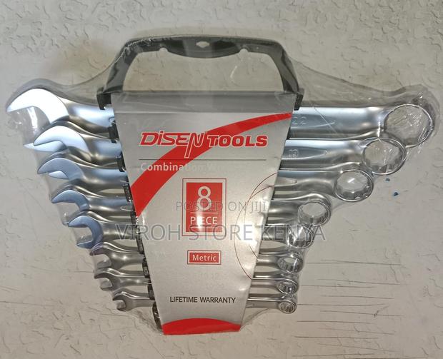 Disen 8pcs Combination Wrench - Chrome