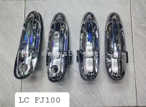 Outer Door Handle FJ 100 Black/Chrome