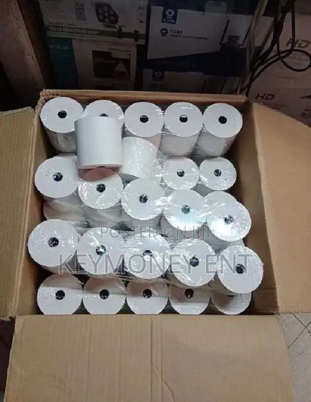80*80MM Thermal Rolls a Box of 50PCS White
