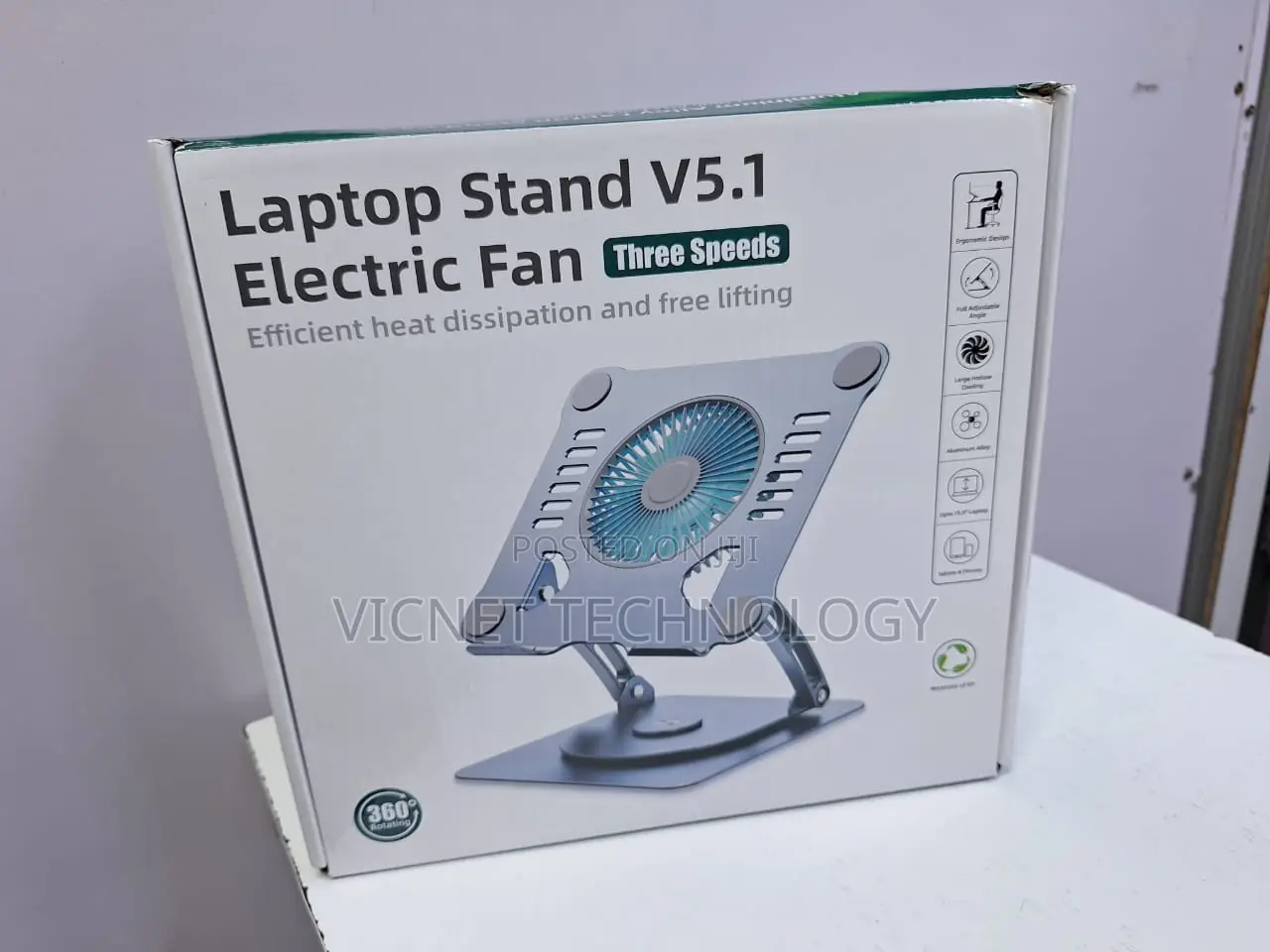 360° Rotating Laptop Stand With Fun