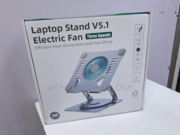 360° Rotating Laptop Stand With Fun - main view
