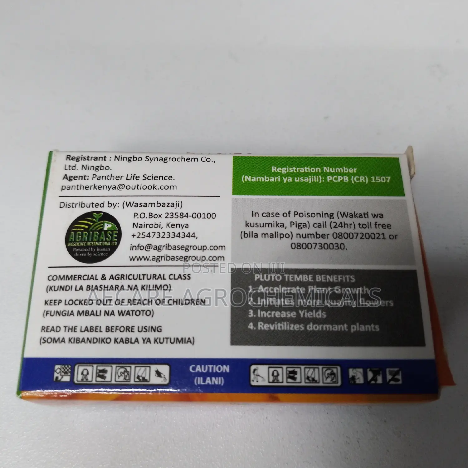 PLUTO TEMBE 200 WT ( Gibberellic Acid 200g/L )5g FERTILIZER