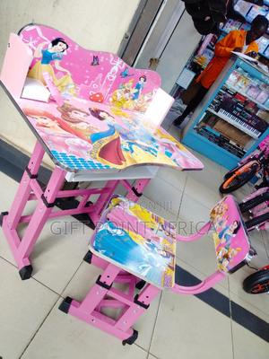 Cartoon Themed Adjustable Kids Study Desk - thumbnail 2