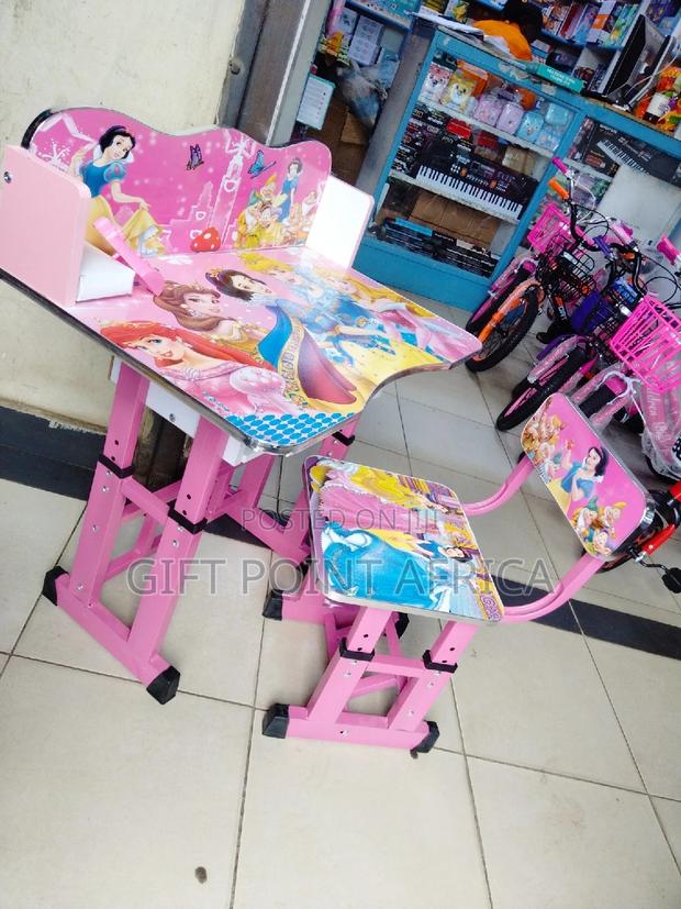 Cartoon Themed Adjustable Kids Study Desk - thumbnail 3