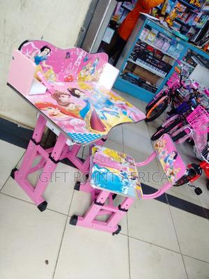 Cartoon Themed Adjustable Kids Study Desk - thumbnail 2