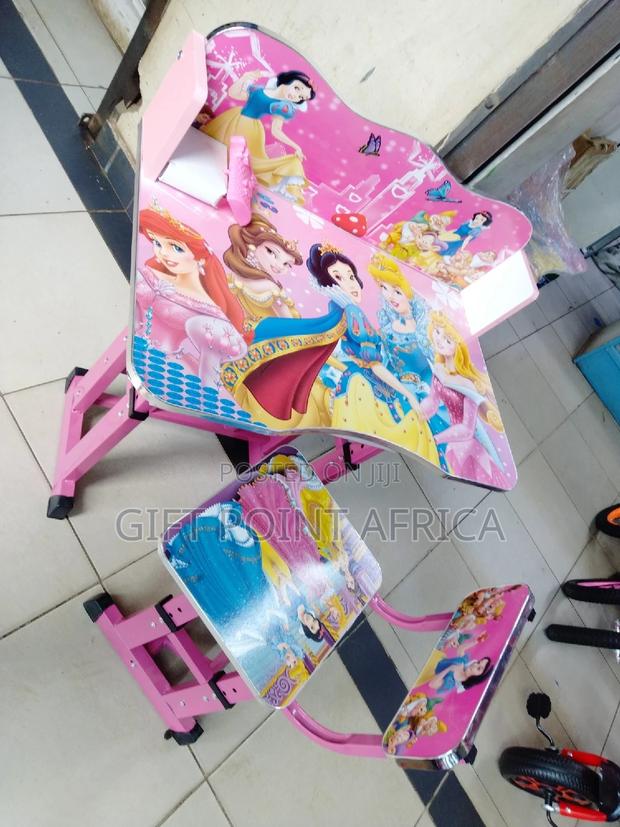 Cartoon Themed Adjustable Kids Study Desk - thumbnail 3