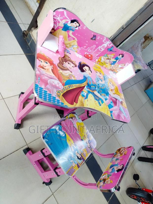 Cartoon Themed Adjustable Kids Study Desk - thumbnail 4