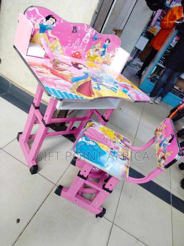 Cartoon Themed Adjustable Study Desk for Kids - main view