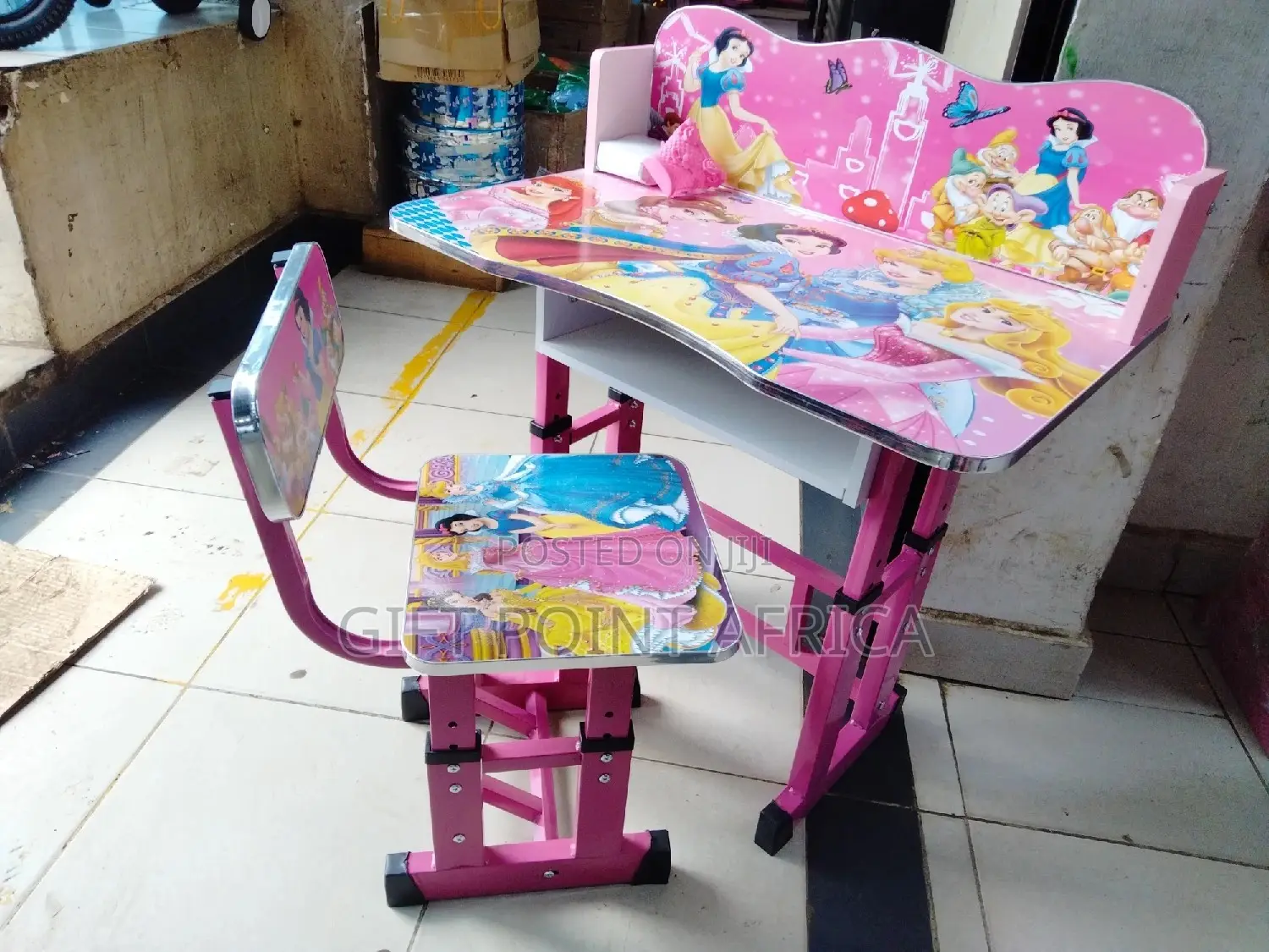 Cartoon Themed Adjustable Study Desk for Kids