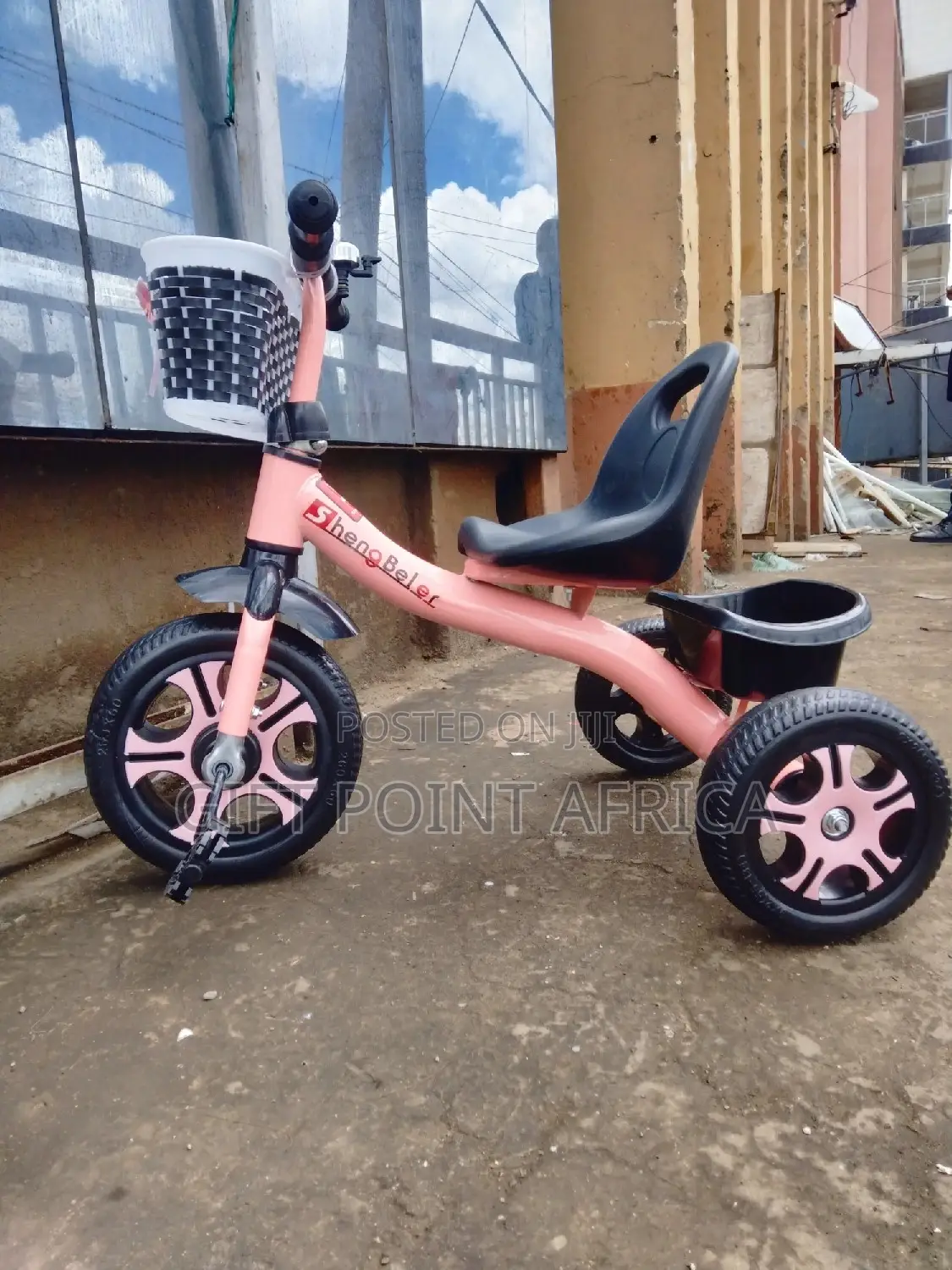 Three Wheels Kids Triacycle Pink in Color