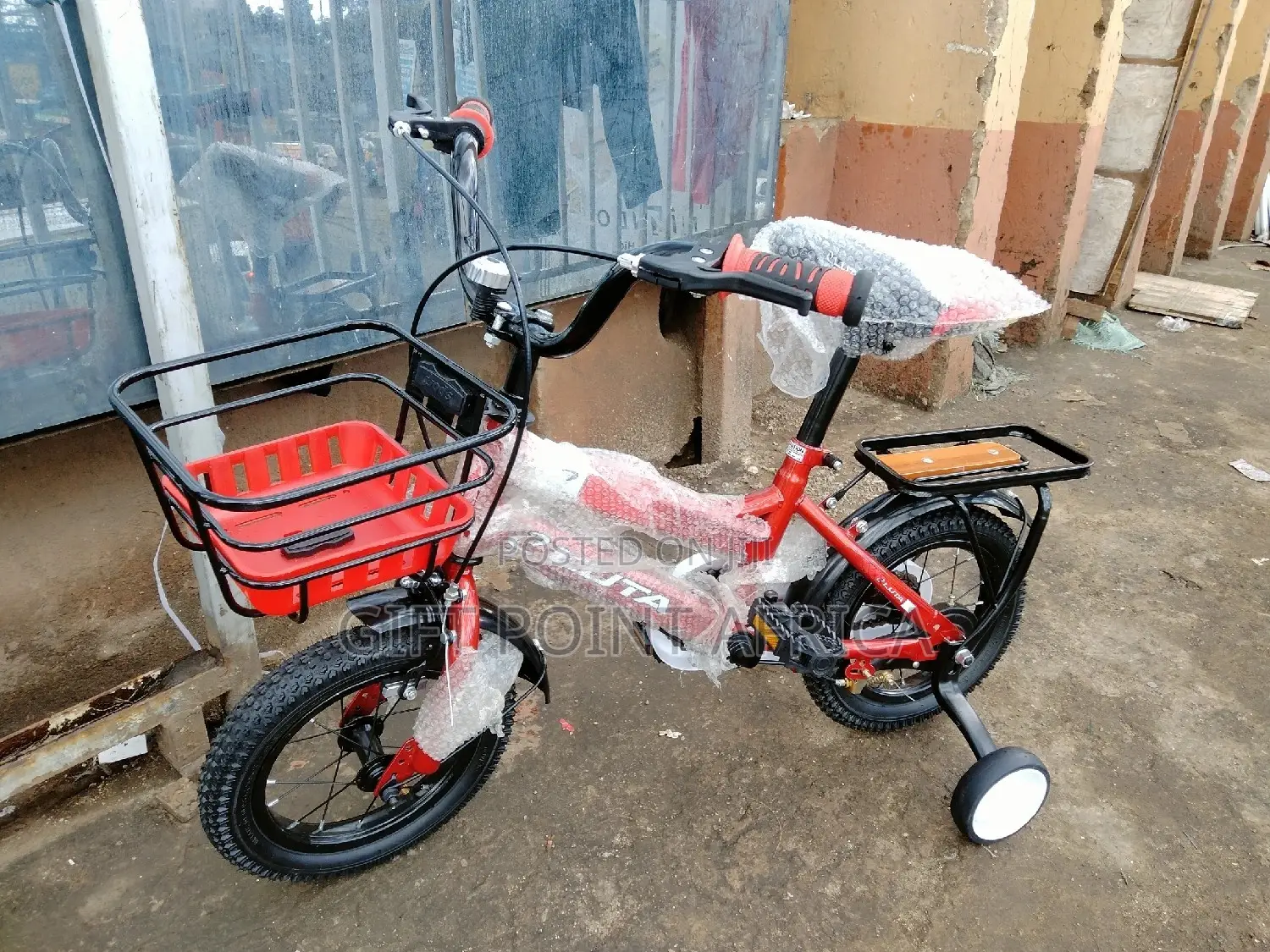 Size 12'kids Bike With Adjustable Seat