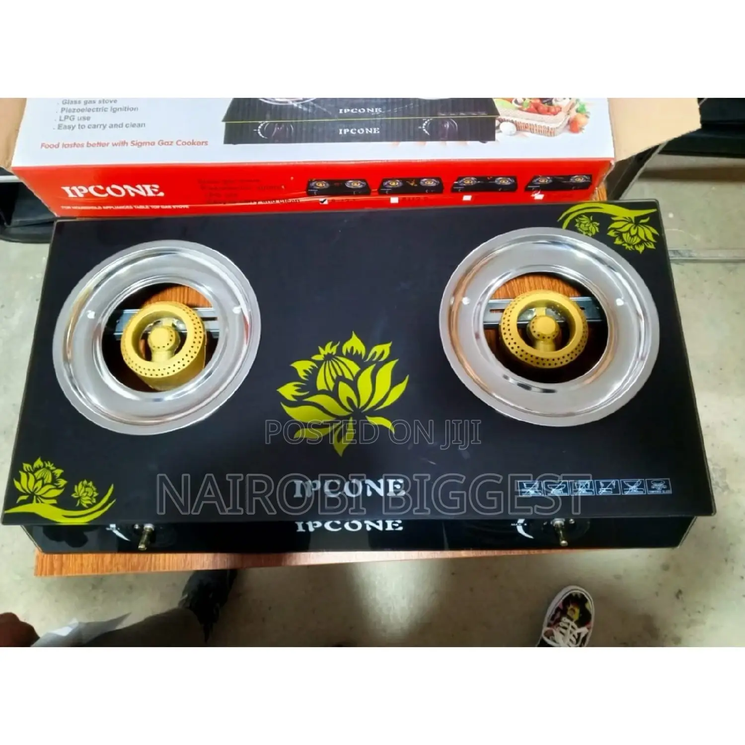 Ipcone Glass 2 Burner Cooker