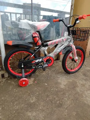 Size 16"Red Bike for Kids With Adjustable Seat