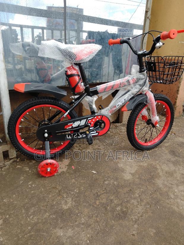 Size 16"Red Bike for Kids With Adjustable Seat