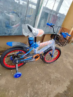 Size 16"Blue Bike for Kids With Adjustable Seat