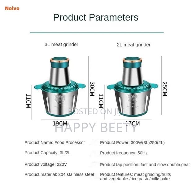 3lstainless Steel Multifunctional Electric Grinder - thumbnail 2