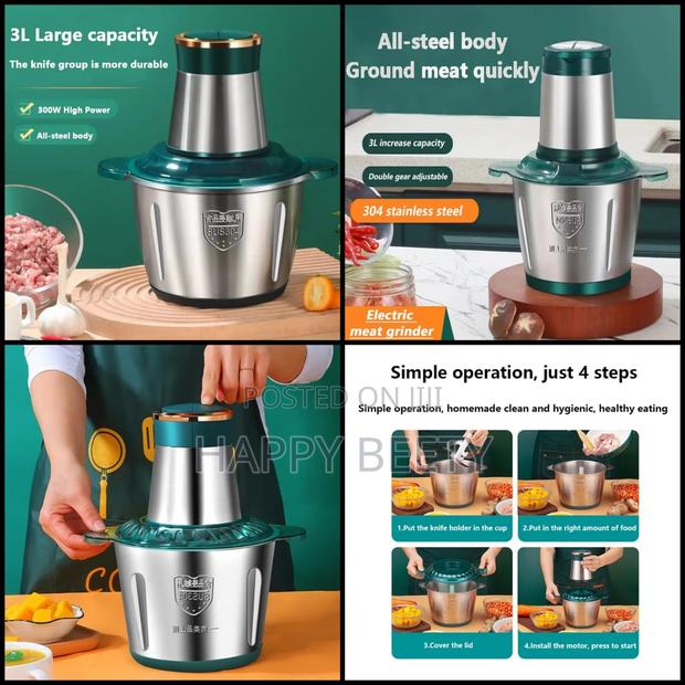 3lstainless Steel Multifunctional Electric Grinder - thumbnail 5