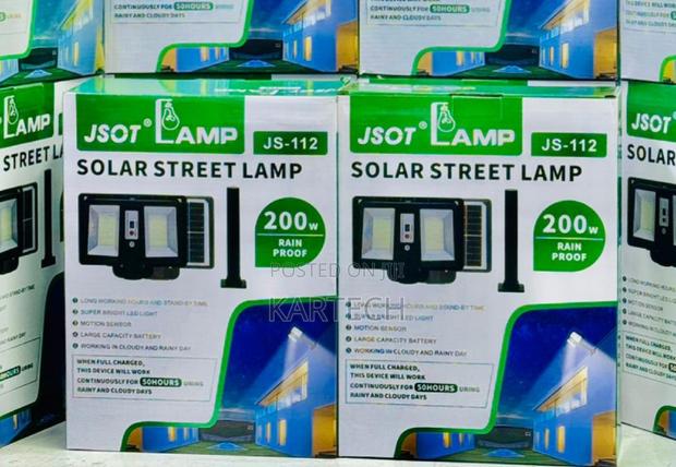 Jsot Solar Motion Sensor Street Light -200w - main view