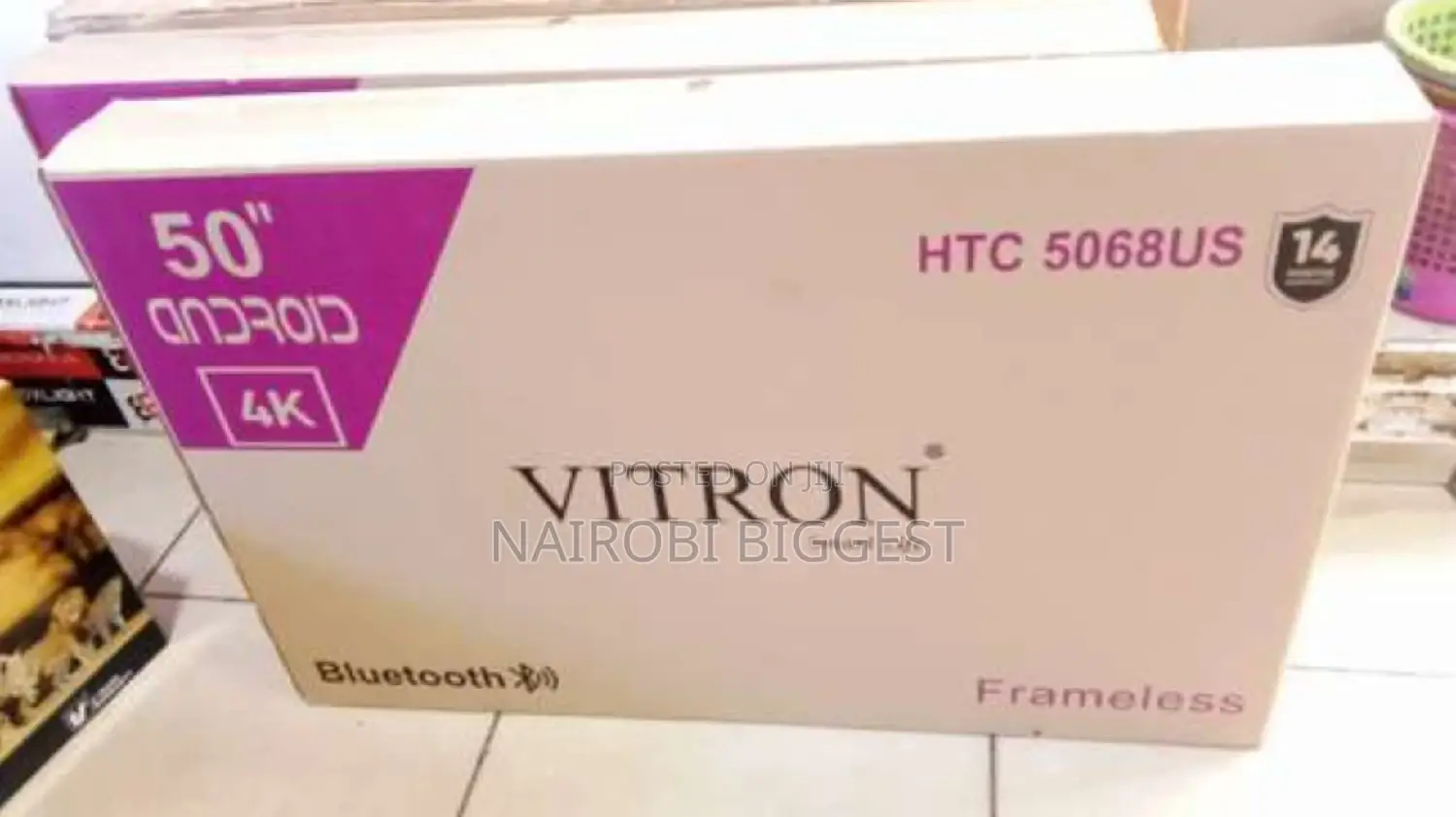 Vitron 50" Smart Frameless 4k Television