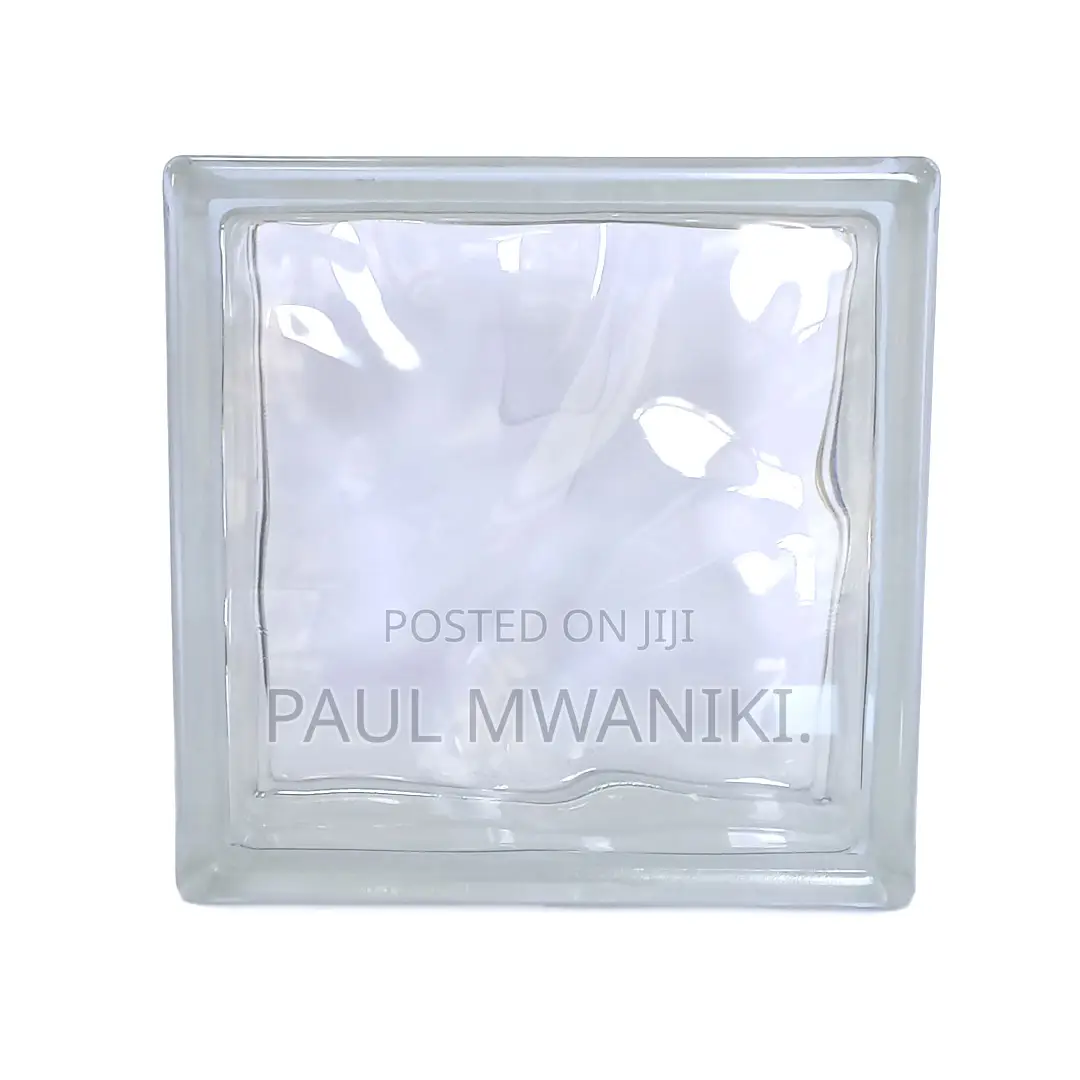Cloudy Clear Glass Blocks