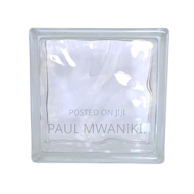 Cloudy Clear Glass Blocks