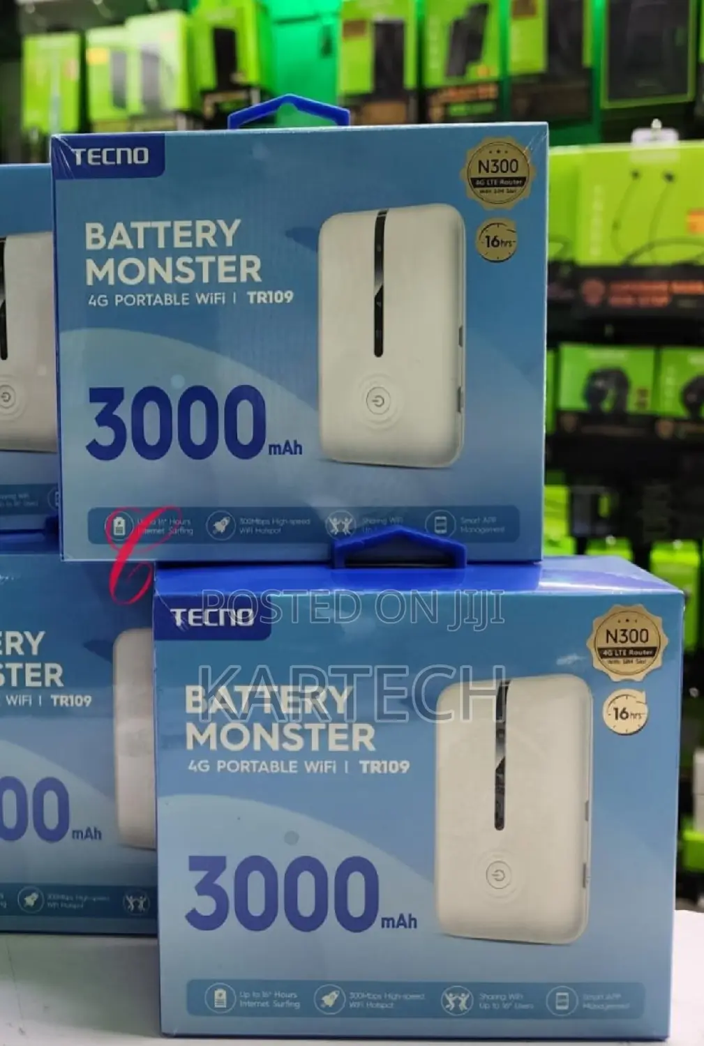 Tecno Mifi 4G Portable Wifi Speed Up to 300mbps -TR109