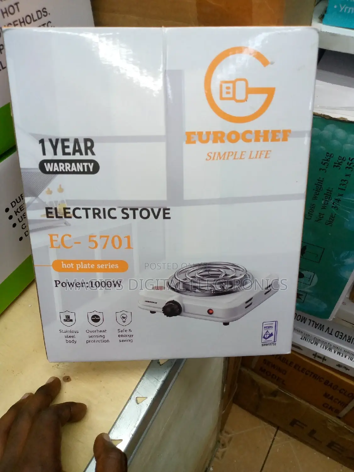 Durable Single Hotplate