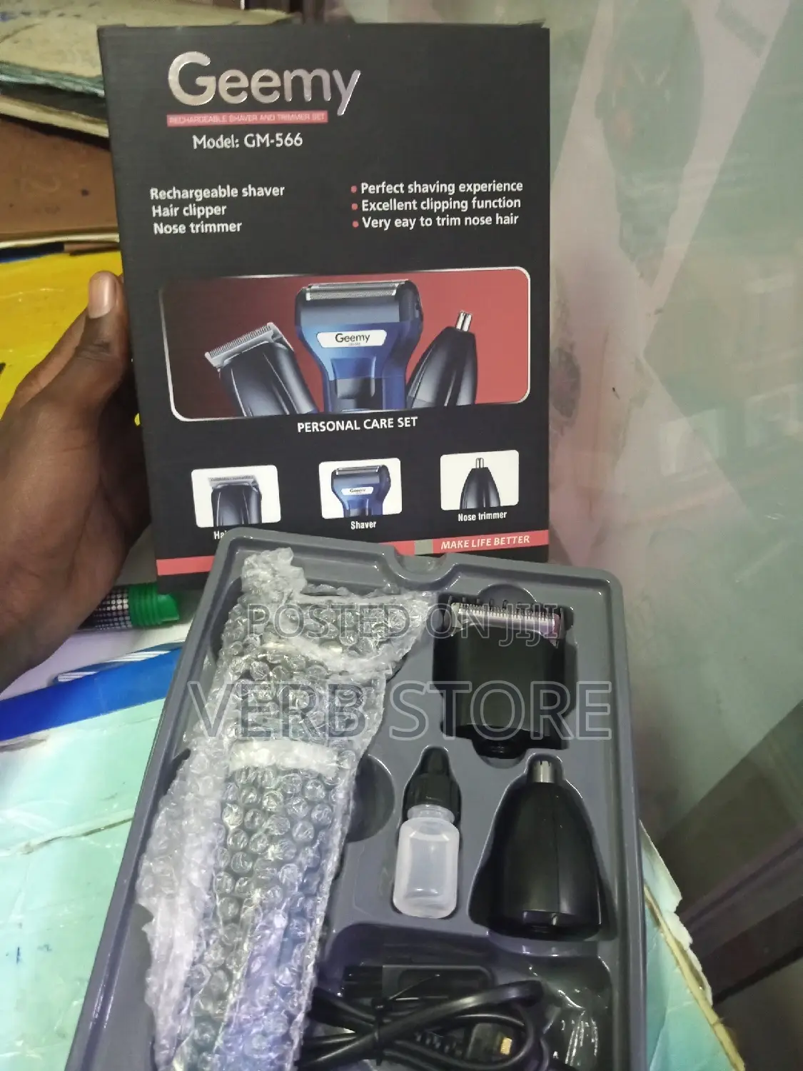Original Geemy 3 In 1 Shaver Cordless