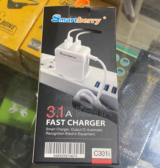 3.1 a Fast Charger for iPhones With 2 Extra Usb Slots - thumbnail 3