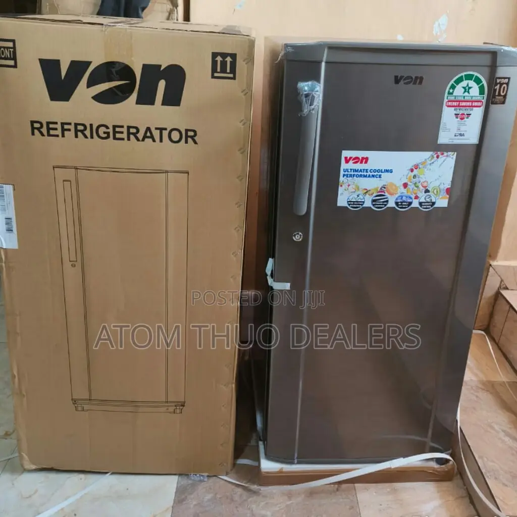 Silver Von VART-23DHS Single Door Fridge