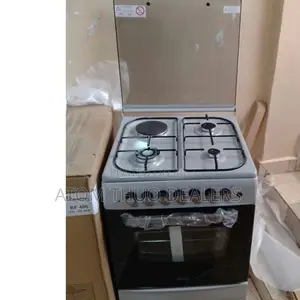 Silver Ramtons 60*60 3+1 Standing Cooker With Electric Oven