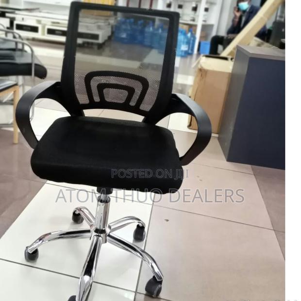 Black Secretary Mesh Office Chair