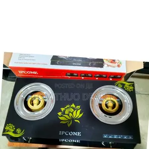 New Black Ipcone Glass 2 Burner Table Top Cooker