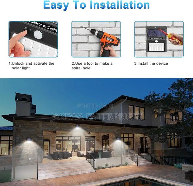 Solar Wall Light, Garden Light, Solar, Solar Lamp LED Solar - thumbnail 2