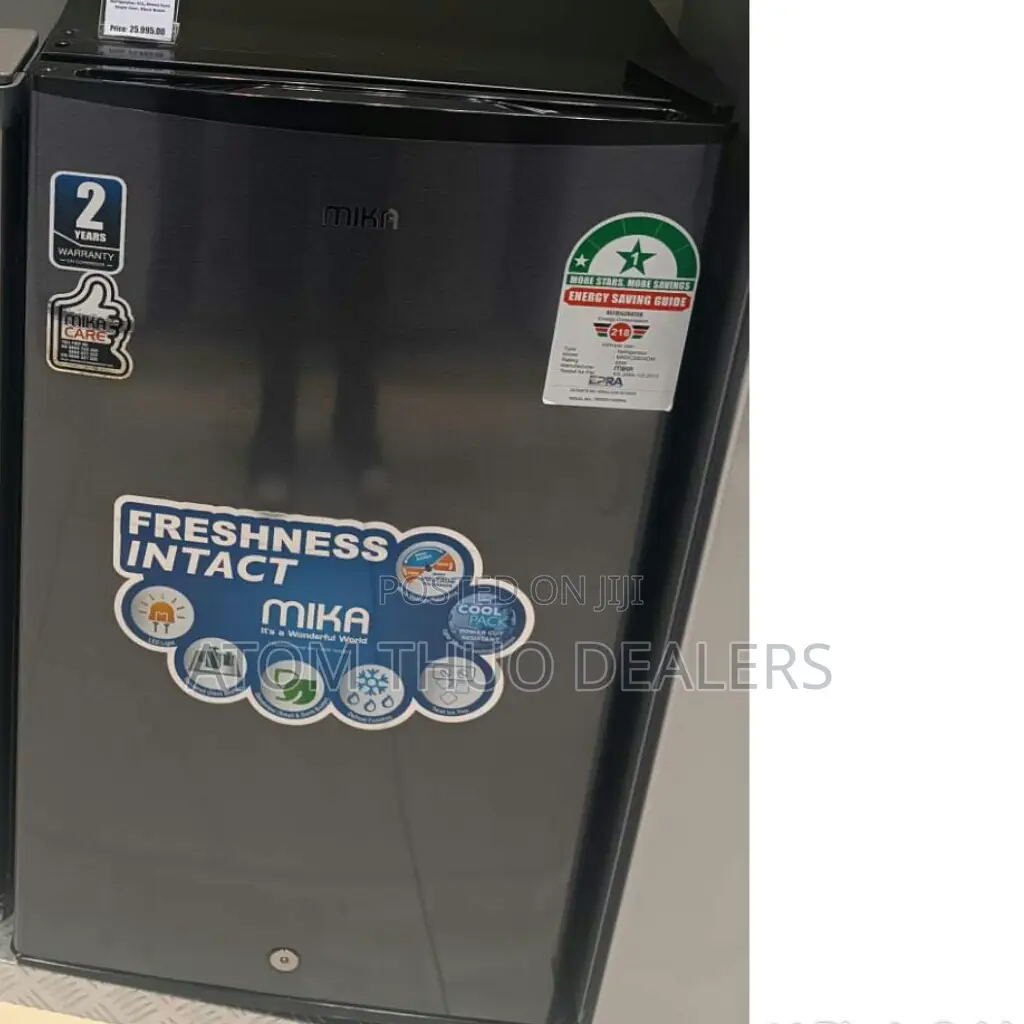 Grey Mika 94 Litres Mini Single Door Fridge
