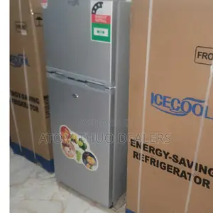Silver 118L Double Door Icecool Fridge