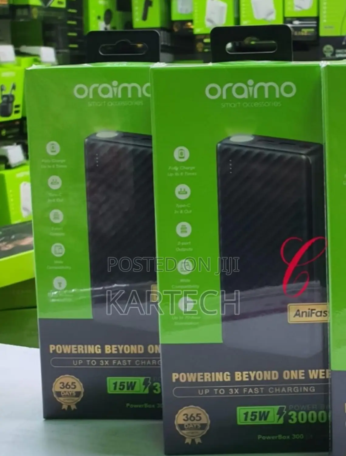 Oraimo Powerbox 300 Lit 30,000mah Power Banks Available
