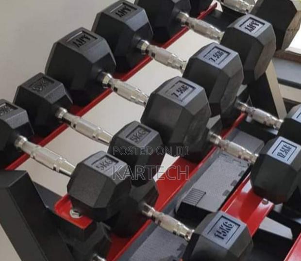 12.5 Kg Hexagonal Dumbbells