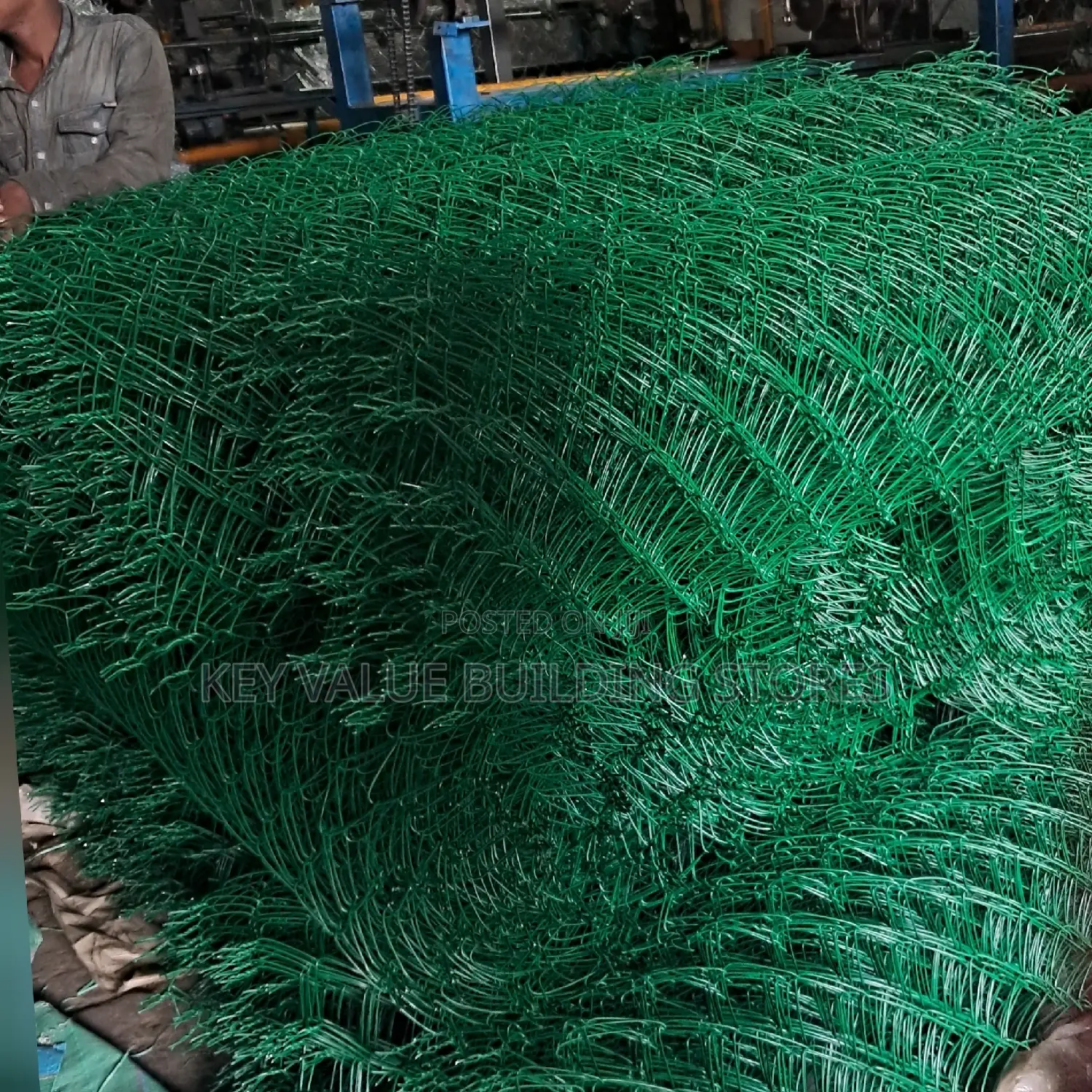 Color Coated PVC Chainlink 14g 80×80 5fts