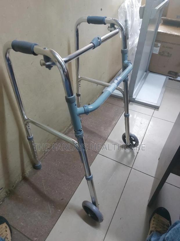 Foldable Walking Frame With Front Wheels - main view