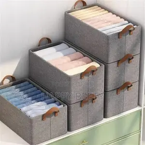 *Collapsible HARD Fabric Closet Organizer With Handles