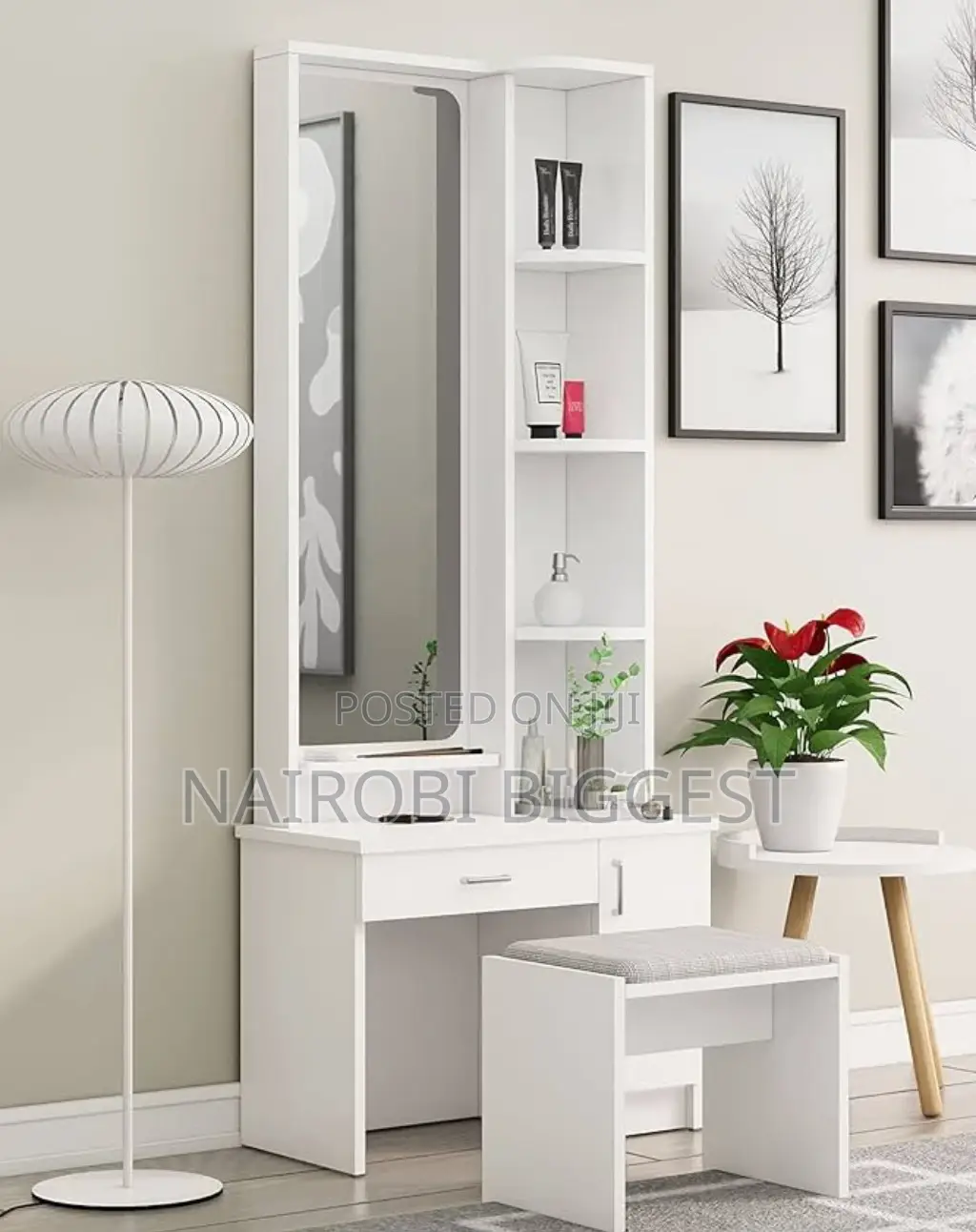 Dressing Mirror With Sliding Mirror